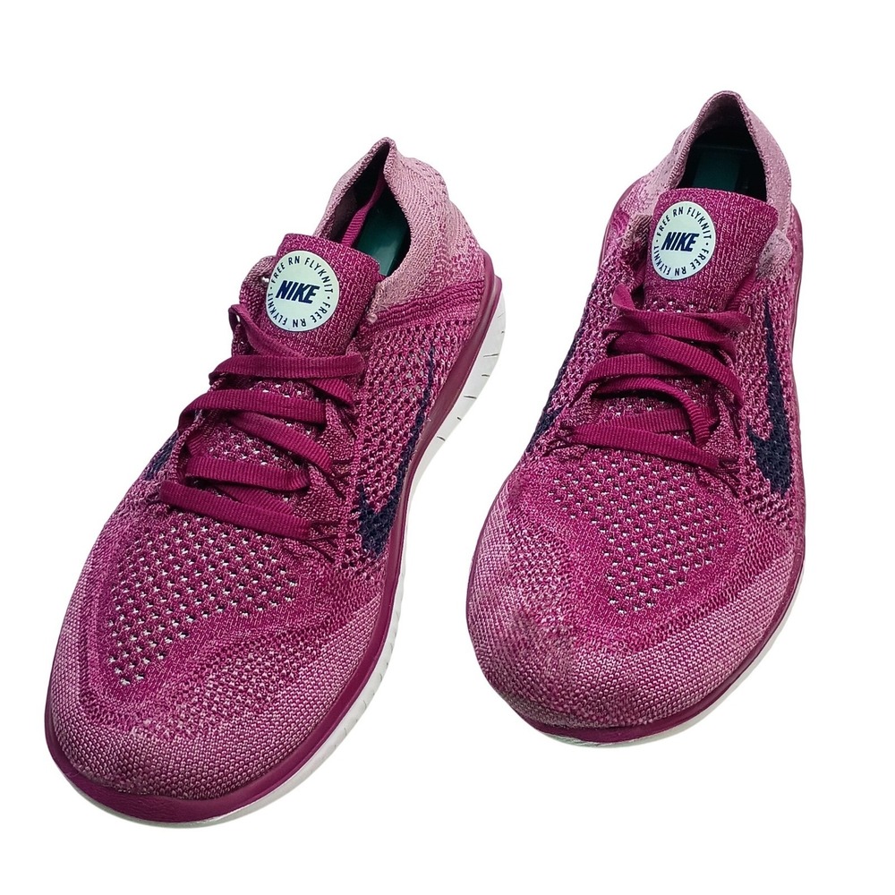 Nike Free RN Flyknit 2018 Fuchsia Pink Womens Running Shoes 9 942839-600